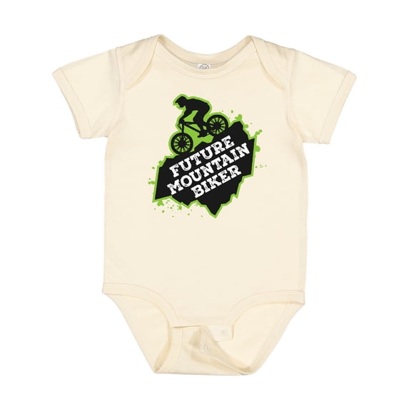 Inktastic Mountain Biking Future Mountain Biker Boys or Girls Baby Bodysuit