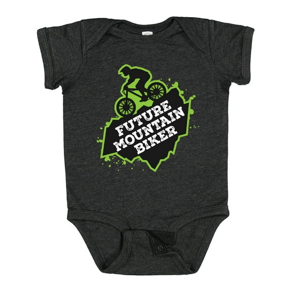 Inktastic Mountain Biking Future Mountain Biker Boys or Girls Baby Bodysuit