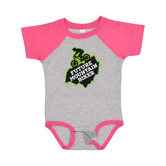 Inktastic Mountain Biking Future Mountain Biker Boys or Girls Baby Bodysuit