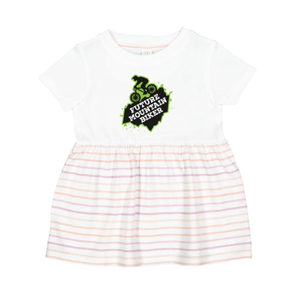 Inktastic Mountain Biking Future Mountain Biker Girls Baby Dress