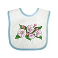 thumbnail image 1 of Inktastic Mountain Laurel Flowers Boys or Girls Baby Bib, 1 of 4