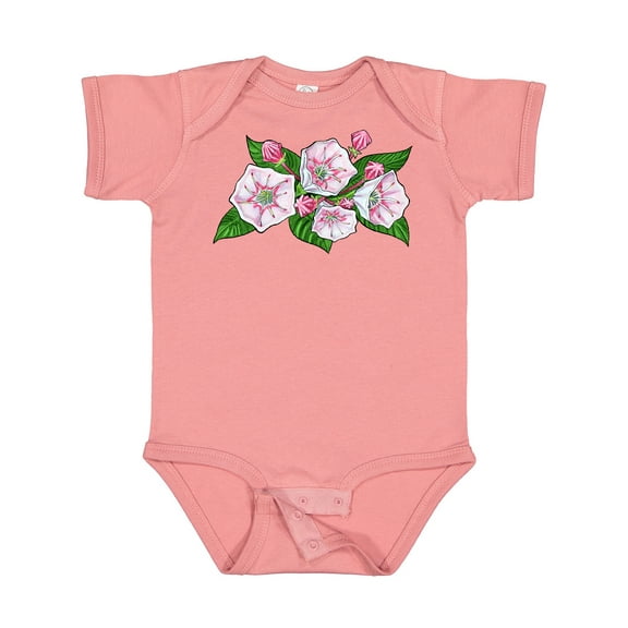 Inktastic Mountain Laurel Flowers Boys or Girls Baby Bodysuit