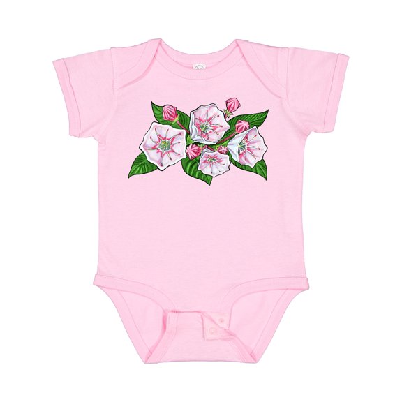 Inktastic Mountain Laurel Flowers Boys or Girls Baby Bodysuit