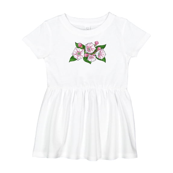 Inktastic Mountain Laurel Flowers Girls Baby Dress