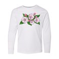 thumbnail image 1 of Inktastic Mountain Laurel Flowers Long Sleeve Youth T-Shirt, 1 of 5