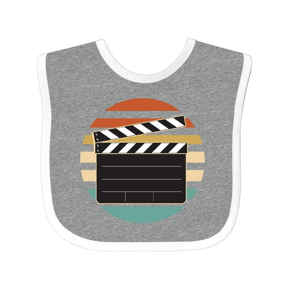 Inktastic Movie Film Clapboard Boys or Girls Baby Bib