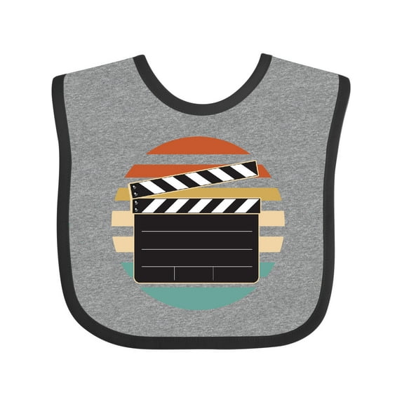 Inktastic Movie Film Clapboard Boys or Girls Baby Bib