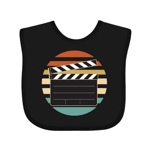 Inktastic Movie Film Clapboard Boys or Girls Baby Bib