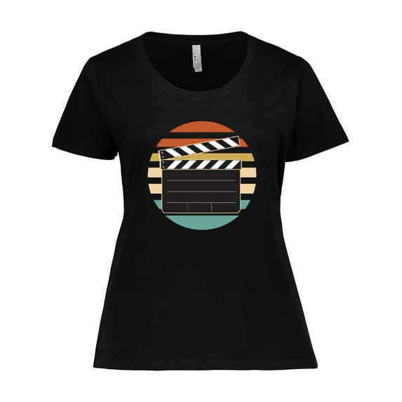 Inktastic Movie Film Clapboard Women's Plus Size T-Shirt