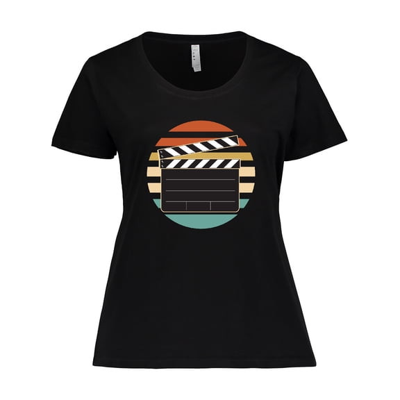Inktastic Movie Film Clapboard Women's Plus Size T-Shirt