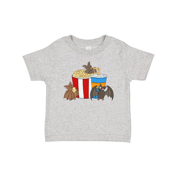 Inktastic Movie Loving Bats with Popcorn and Soda Boys or Girls Baby T-Shirt