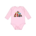 thumbnail image 1 of Inktastic Movie Loving Bats with Popcorn and Soda Boys or Girls Long Sleeve Baby Bodysuit, 1 of 5