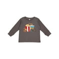 thumbnail image 1 of Inktastic Movie Loving Bats with Popcorn and Soda Boys or Girls Long Sleeve Toddler T-Shirt, 1 of 5