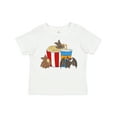 thumbnail image 1 of Inktastic Movie Loving Bats with Popcorn and Soda Boys or Girls Toddler T-Shirt, 1 of 5