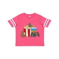 thumbnail image 1 of Inktastic Movie Loving Bats with Popcorn and Soda Boys or Girls Toddler T-Shirt, 1 of 5