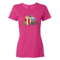 thumbnail image 1 of Inktastic Movie Loving Bats with Popcorn and Soda Women's T-Shirt, 1 of 5
