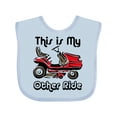 thumbnail image 1 of Inktastic Mower My Other Ride Boys or Girls Baby Bib, 1 of 4