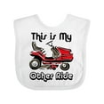 thumbnail image 1 of Inktastic Mower My Other Ride Boys or Girls Baby Bib, 1 of 4