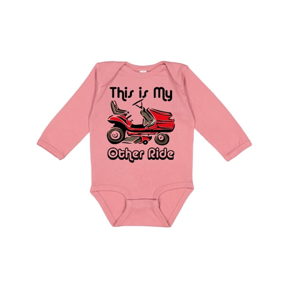 Inktastic Mower My Other Ride Boys or Girls Long Sleeve Baby Bodysuit