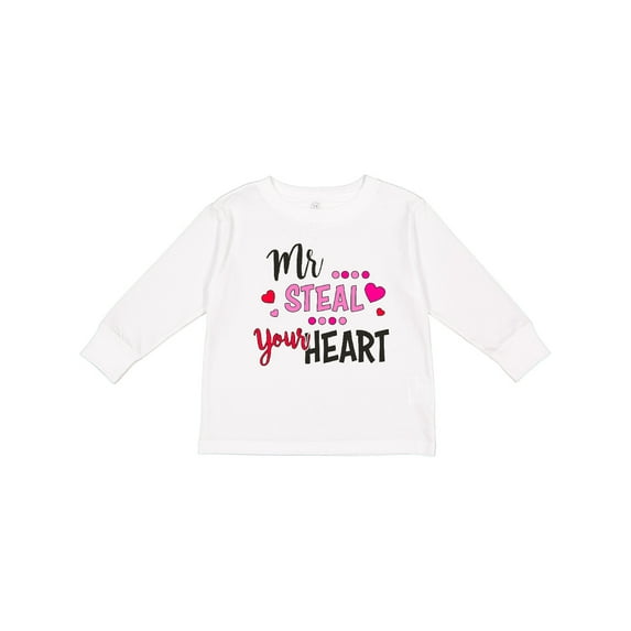 Inktastic Mr Steal Your Heart Boys Long Sleeve Toddler T-Shirt