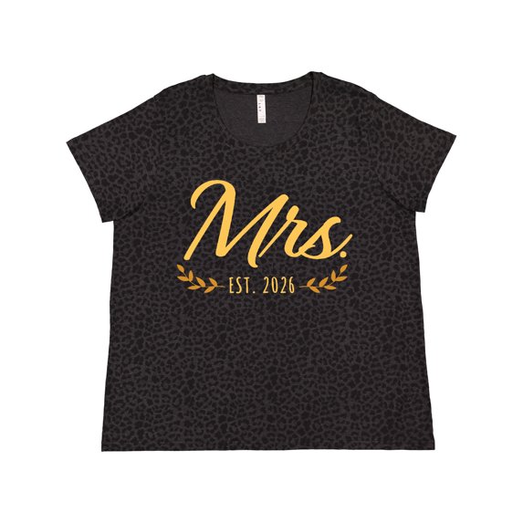 Inktastic Mrs. Est 2026 Women's Plus Size T-Shirt