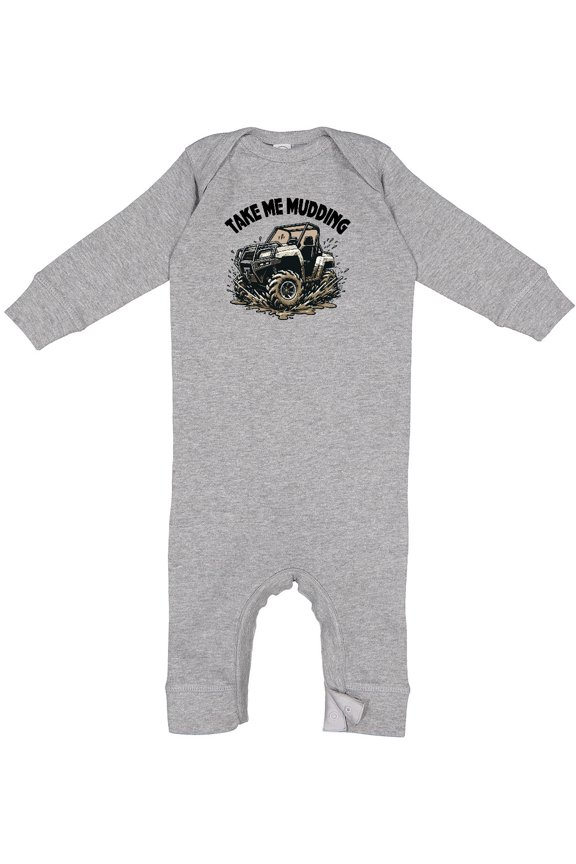 Mudding off Road Adventure Four Wheeling Baby Romper Coveralls