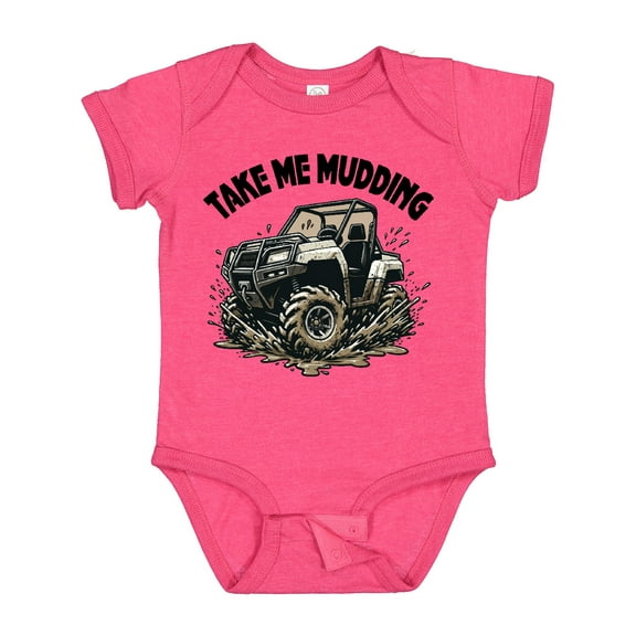 Inktastic Mudding off Road Adventure Four Wheeling Boys or Girls Baby Bodysuit