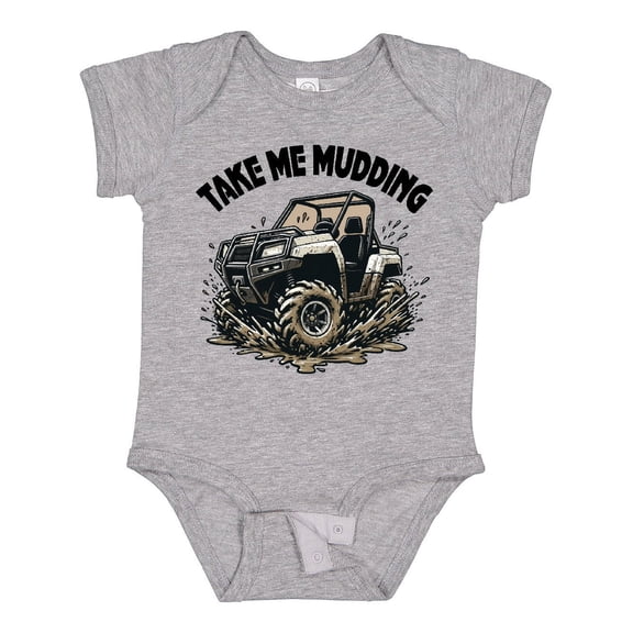 Inktastic Mudding off Road Adventure Four Wheeling Boys or Girls Baby Bodysuit