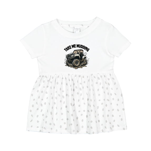 Inktastic Mudding off Road Adventure Four Wheeling Girls Baby Dress
