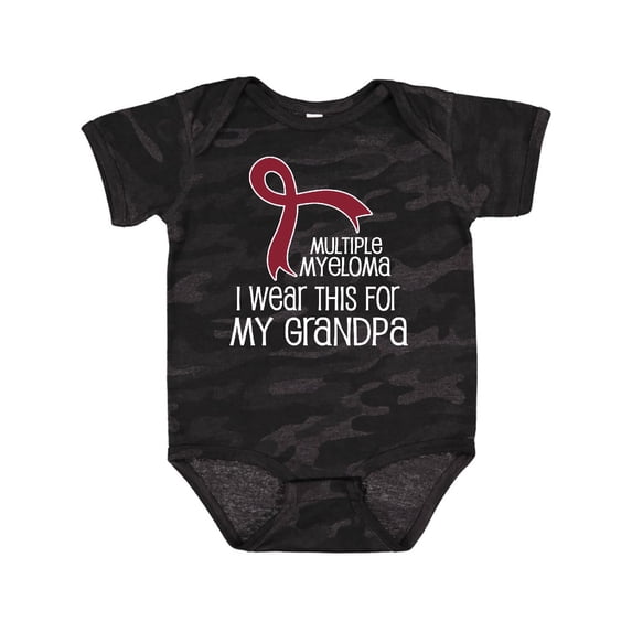 Inktastic Multiple Myeloma Awareness Grandpa Boys or Girls Baby Bodysuit