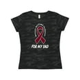 thumbnail image 1 of Inktastic Multiple Myeloma Awareness Ribbon For Dad Women's T-Shirt, 1 of 5