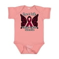 thumbnail image 1 of Inktastic Multiple Myeloma Cancer Awareness Hope & Faith with Butterfly Ribbon Boys or Girls Baby Bodysuit, 1 of 5
