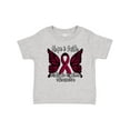 thumbnail image 1 of Inktastic Multiple Myeloma Cancer Awareness Hope & Faith with Butterfly Ribbon Boys or Girls Baby T-Shirt, 1 of 5