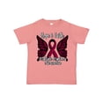 thumbnail image 1 of Inktastic Multiple Myeloma Cancer Awareness Hope & Faith with Butterfly Ribbon Boys or Girls Toddler T-Shirt, 1 of 5