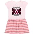 thumbnail image 1 of Inktastic Multiple Myeloma Cancer Awareness Hope & Faith with Butterfly Ribbon Gift Toddler Girl Dress, 1 of 4