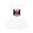 thumbnail image 1 of Inktastic Multiple Myeloma Cancer Awareness Hope & Faith with Butterfly Ribbon Girls Toddler Dress, 1 of 4