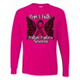 thumbnail image 1 of Inktastic Multiple Myeloma Cancer Awareness Hope & Faith with Butterfly Ribbon Long Sleeve T-Shirt, 1 of 5