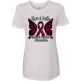 thumbnail image 1 of Inktastic Multiple Myeloma Cancer Awareness Hope & Faith with Butterfly Ribbon Women's T-Shirt, 1 of 5