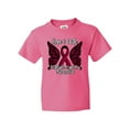 thumbnail image 1 of Inktastic Multiple Myeloma Cancer Awareness Hope & Faith with Butterfly Ribbon Youth T-Shirt, 1 of 5