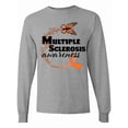 thumbnail image 1 of Inktastic Multiple Sclerosis Awareness Butterfly Ribbon Long Sleeve T-Shirt, 1 of 5