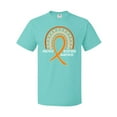 thumbnail image 1 of Inktastic Multiple Sclerosis Awareness Orange Ribbon Rainbow T-Shirt, 1 of 5