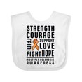 thumbnail image 1 of Inktastic Multiple Sclerosis Awareness Strength Courage and Support Boys or Girls Baby Bib, 1 of 4