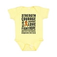 thumbnail image 1 of Inktastic Multiple Sclerosis Awareness Strength Courage and Support Boys or Girls Baby Bodysuit, 1 of 5