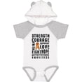 thumbnail image 1 of Inktastic Multiple Sclerosis Awareness Strength Courage and Support Boys or Girls Baby Bodysuit, 1 of 5
