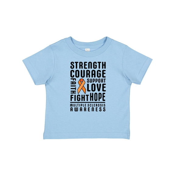 Inktastic Multiple Sclerosis Awareness Strength Courage and Support Boys or Girls Baby T-Shirt