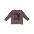 thumbnail image 1 of Inktastic Multiple Sclerosis Awareness Strength Courage and Support Boys or Girls Long Sleeve Toddler T-Shirt, 1 of 5