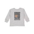 thumbnail image 1 of Inktastic Multiple Sclerosis Awareness Strength Courage and Support Boys or Girls Long Sleeve Toddler T-Shirt, 1 of 5