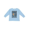 thumbnail image 1 of Inktastic Multiple Sclerosis Awareness Strength Courage and Support Boys or Girls Long Sleeve Toddler T-Shirt, 1 of 5