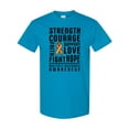 thumbnail image 1 of Inktastic Multiple Sclerosis Awareness Strength Courage and Support T-Shirt, 1 of 5