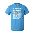thumbnail image 1 of Inktastic Multiple Sclerosis Awareness Strength Courage and Support T-Shirt, 1 of 5